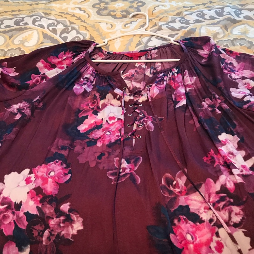 Jennifer Lopez Floral Blouse